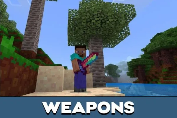 Weapons from Starlight Texture Pack for Minecraft PE