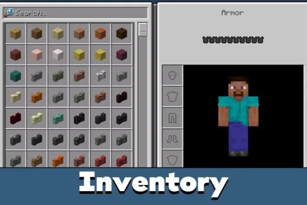 Inventory from Minecraft PE için VDX Java UI Texture Pack