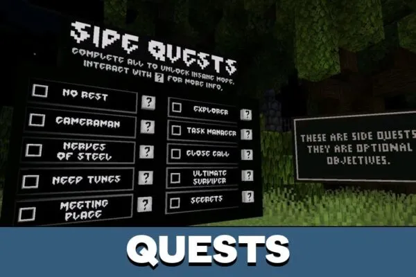 Quests from Horror Doll Mod for Minecraft PE