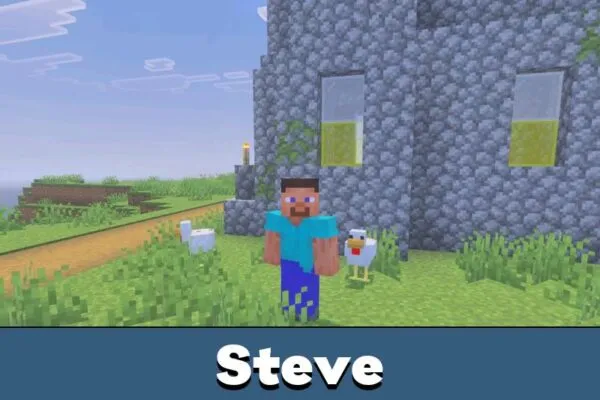 Steve from Fresh Animations Texture Pack for Minecraft PE