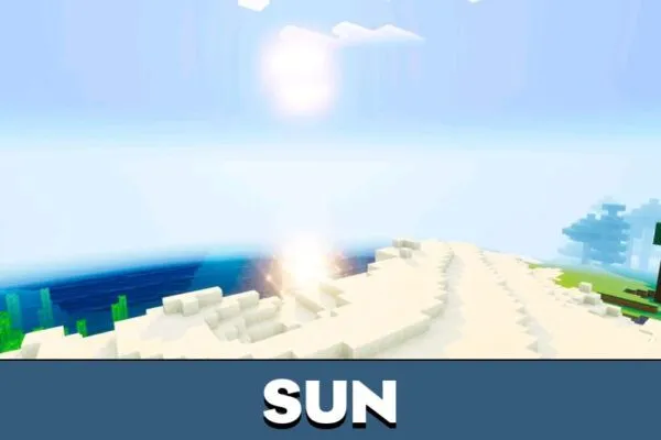 Sun from Phantom Visuals Shader for Minecraft PE