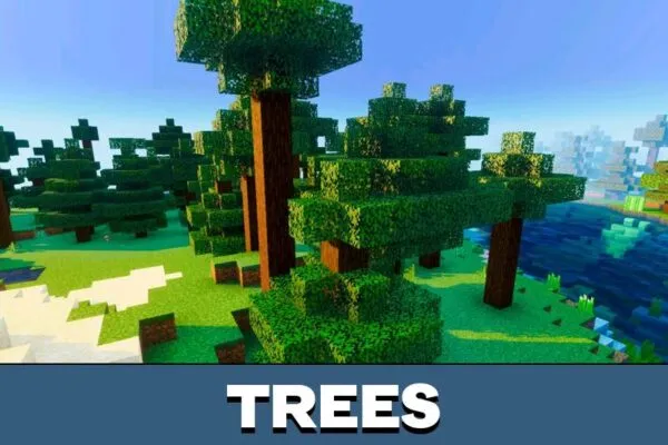 Trees from Phantom Visuals Shader for Minecraft PE