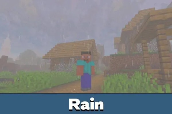 Rain from Zebra Shader for Minecraft PE