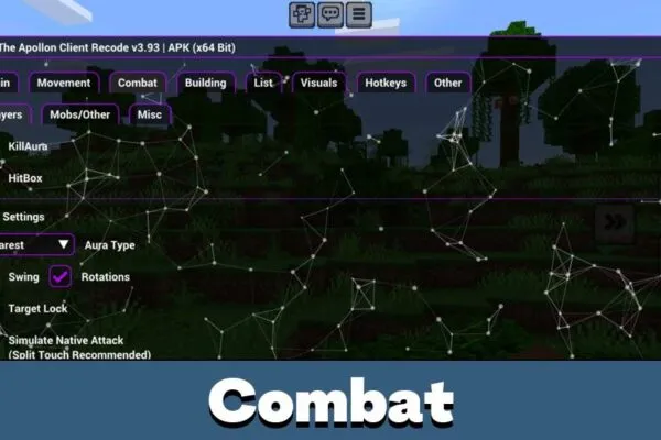 Combat from Apollon Cheat for Minecraft PE