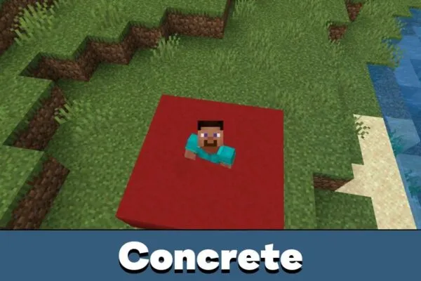 Concrete from Blocks Cheat for Minecraft PE