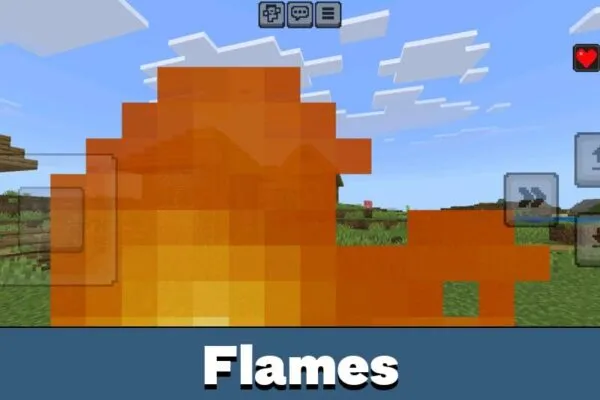 Flames from Muzan Mod for Minecraft PE