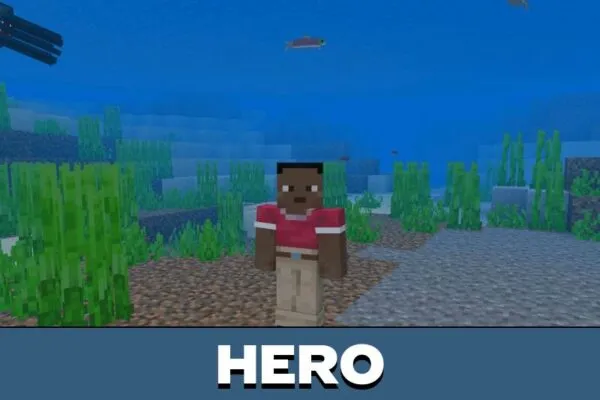 Hero from Aquaman Mod for Minecraft PE