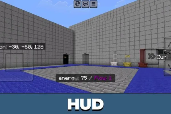HUD from Blue Lock Mod for Minecraft PE