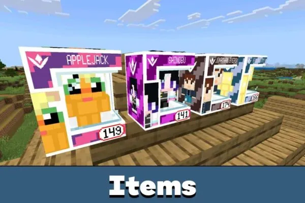 Items from Funko Box Mod for Minecraft PE