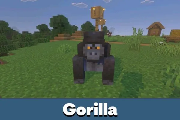 Gorilla from Mod Naturalist para Minecraft PE