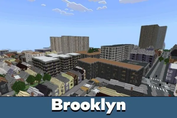 Brooklyn from New York City Map for Minecraft PE