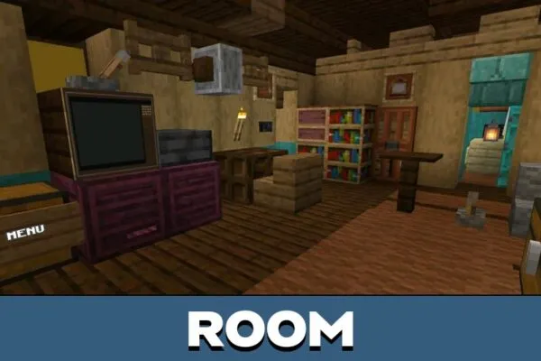 Room from Stanger Things Mod for Minecraft PE