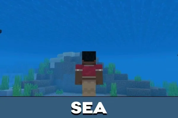 Sea from Aquaman Mod for Minecraft PE