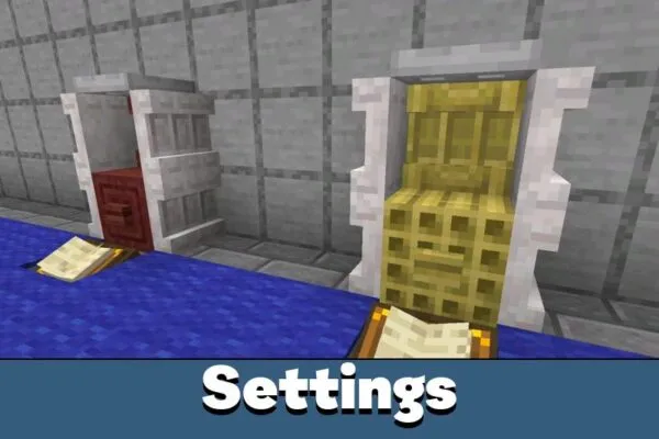 Settings from Blue Lock Mod for Minecraft PE