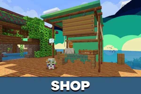 Shop from Seaside Story Mod for Minecraft PE