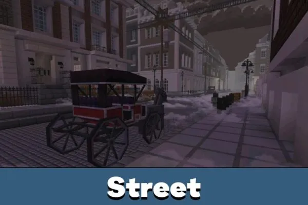 Street from Sherlock Holmes Mod for Minecraft PE