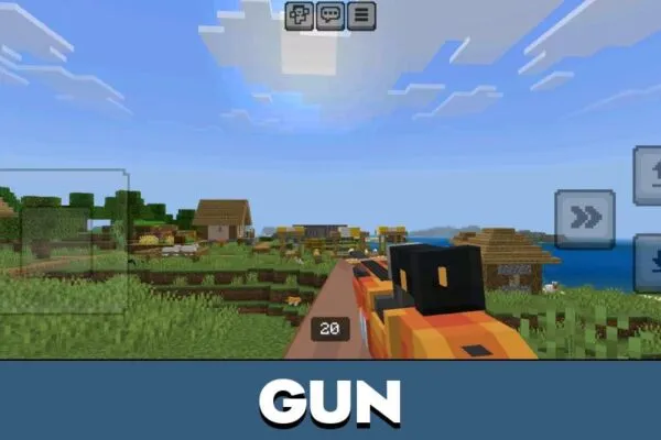 Gun from Warhammer 40000 Mod for Minecraft PE
