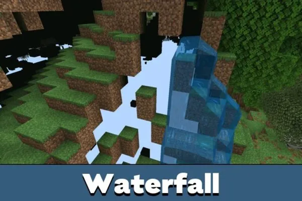 Waterfall from X Ray Texture Pack for Minecraft PE
