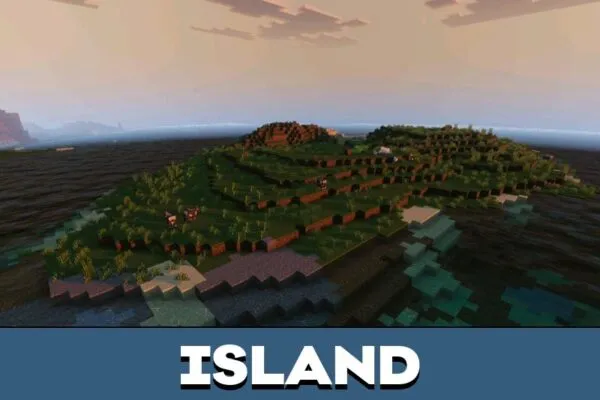 Island from Zen Visuals Shader for Minecraft PE