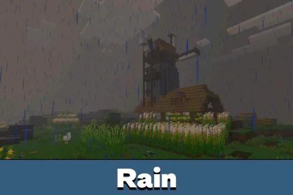 Rain from Seasins Mod for Minecraft PE