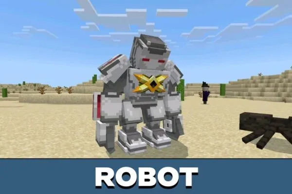 Robot from Iron Bro Mod for Minecraft PE