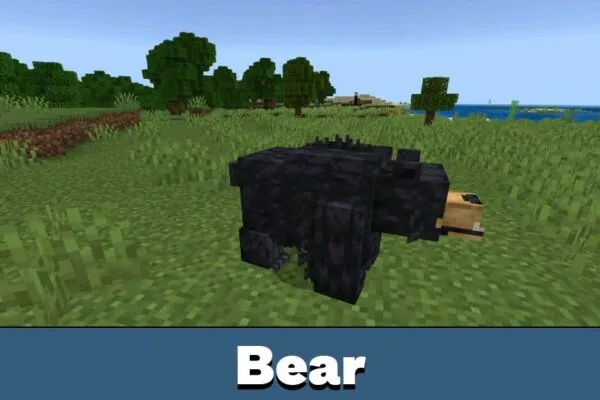Bear in Blast From The Past mod for Minecraft PE