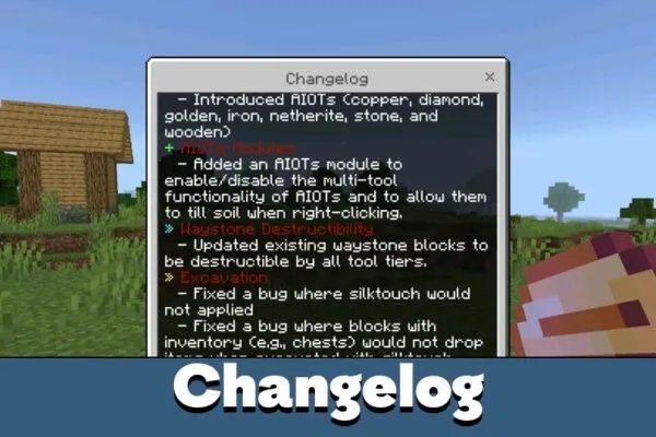 Changelog from Keystone mod for Minecraft PE