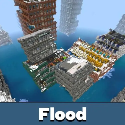 Flooded Survival Map for Minecraft PE