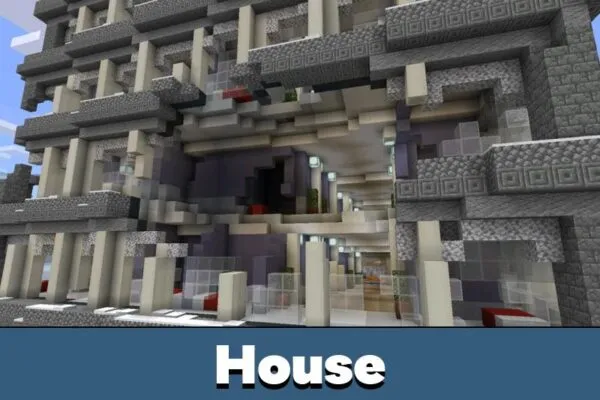 House from Flooded Survival Map for Minecraft PE