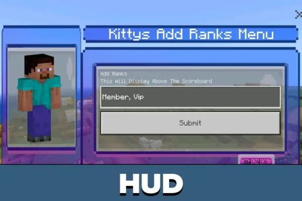 HUD from Scoreboard Mod for Minecraft PE