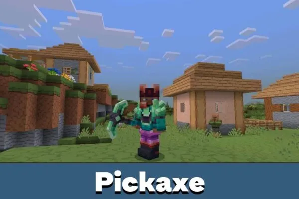 Pickaxe from Bedrock Reimagined Mod for Minecraft PE