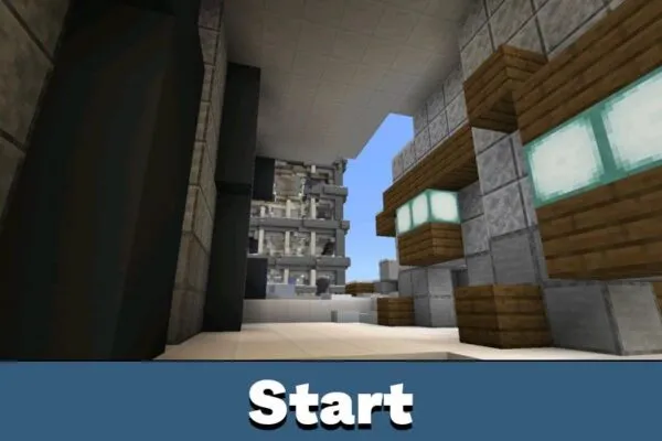 Start from Flooded Survival Map for Minecraft PE