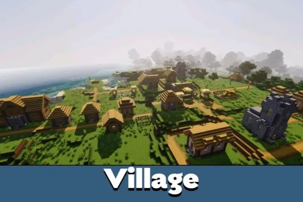 Village from VSL Shader for Minecraft PE