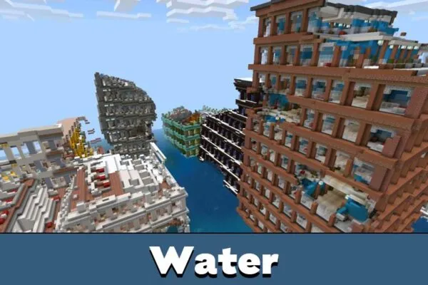 Water from Flooded Survival Map for Minecraft PE