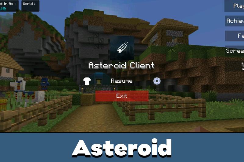 Download Asteroid Client Texture Pack for Minecraft PE