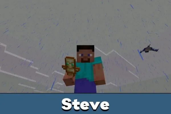 Steve from Auto Totem Cheat Mod for Minecraft PE