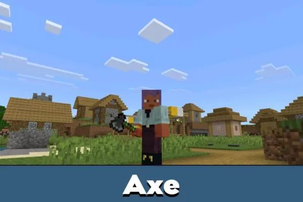 Axe from Stone Age Mod for Minecraft PE