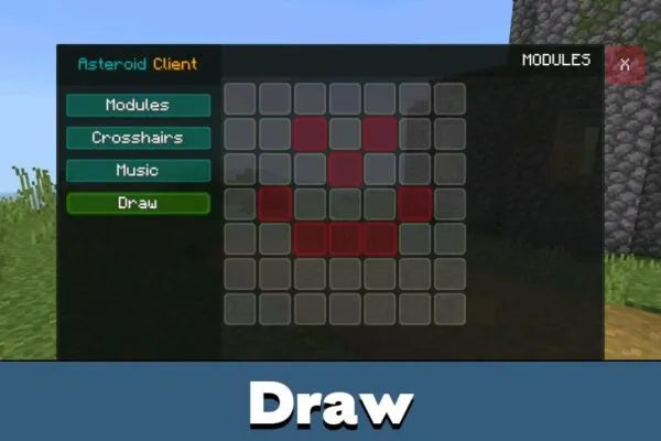 Draw from Asteroid Client Texture Pack for Minecraft PE
