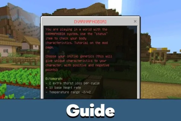 Guide from Karmaphobia Mod for Minecraft PE