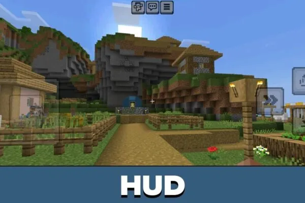 HUD from Asteroid Client Texture Pack for Minecraft PE