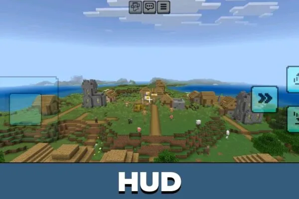 HUD from Neqs Clean UI Texture Pack for Minecraft PE