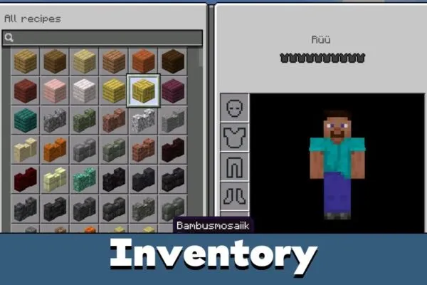 Inventory from Estonian Language Texture Pack for Minecraft PE