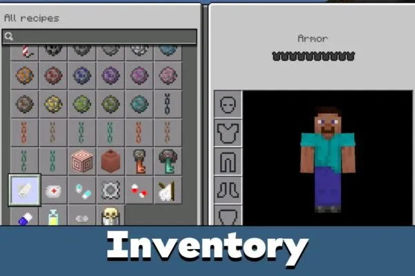 Inventory from Karmaphobia Mod for Minecraft PE