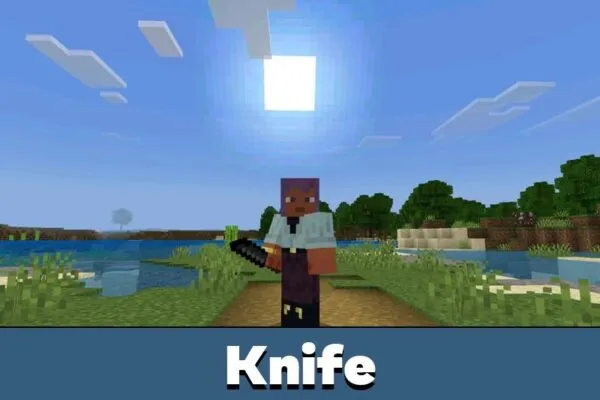 Knife from Stone Age Mod for Minecraft PE