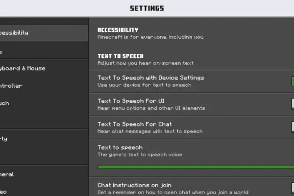 minecraft 26.20 settings