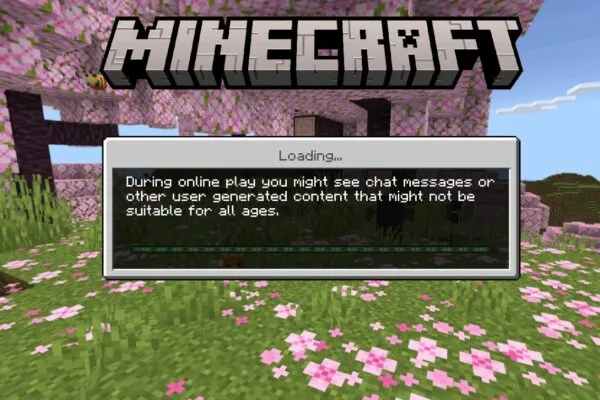 Minecraft 26.23 apk loading