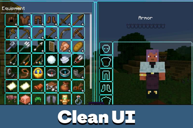 Download Neqs Clean UI Texture Pack for Minecraft PE