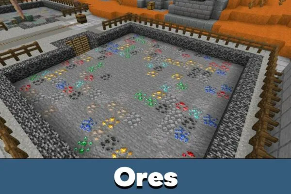 Ores from Mines Mod for Minecraft PE