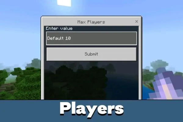 Players from Advance Settings Mod for Minecraft PE
