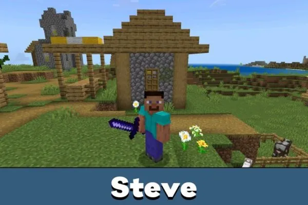 Steve from Excalibur Mod for Minecraft PE